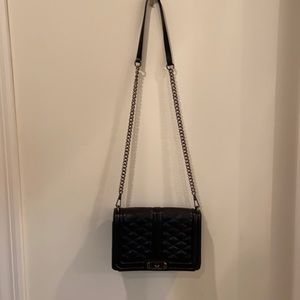 Rebecca Mincoff Chevron Quilted Love Crossbody